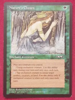 Magic The Gathering ALLIANCES NATURE'S CHOSEN green card MTG - Image 1
