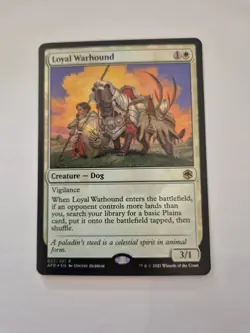 MTG ~ Loyal Warhound (Foil) ~ Forgotten Realms Commander ~ Rare ~ Near Mint - Image 1