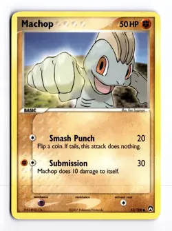 Machop 53/108 EX Power Keepers Common Pokemon Moderate Play+ - Image 1