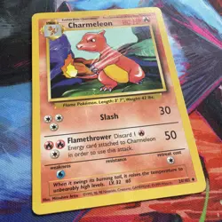 Pokemon TCG Charmeleon Base Set 24/102 Regular MP. - Image 1