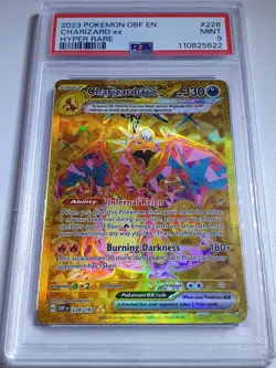 2023 Pokemon Charizard ex 228/197 Obf En-Obsidian Flames Holo Hyper Rare - PSA 9 - Image 1