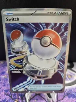Pokemon Switch 123/094 Phantasmal Flames Mega Evolution Ultra Rare Full Art - Image 1