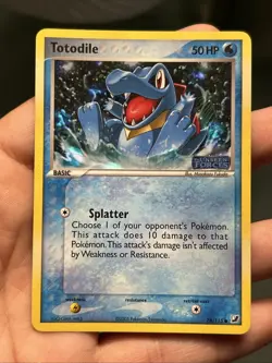 Pokemon TCG EX Unseen Forces Totodile Stamped Reverse Holo 78/115- NM - Image 1