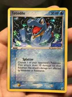 Pokemon TCG EX Unseen Forces Totodile Stamped Reverse Holo 78/115- NM - Image 2