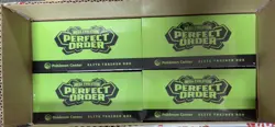 4X Pokemon TCG Perfect Order Pokemon Center Elite Trainer Box ETB New & Sealed - Image 1