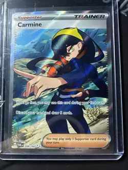 Carmine 204/167 Ultra Rare, Twilight Masquerade, Full Art Holo, Pokemon TCG, NM - Image 1