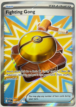 Pokemon TCG 168/132 Ultra Rare Fighting Gong ME01: Mega Evolution NM/M - Image 1
