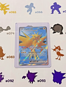 Pokemon (2023) S & V 151 Zapdos Ex Ultra Rare 192/165 NM/M - Image 1