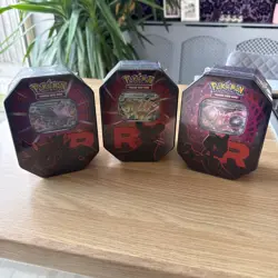Pokemon Team Rocket Tin Set x 3 Factory Sealed New - Image 1