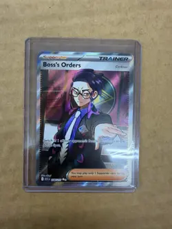 Boss’s Orders 256/217 Ultra Rare Full Art Pokemon TCG Ascended Heroes NM - Image 1