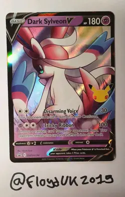 Dark Sylveon V SWSH134 Black Star Promo Celebrations - Pokemon TCG - Image 1