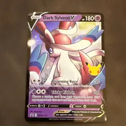 Pokemon TCG Dark Sylveon v SWSH134 Black Star Promo Celebrations Regular Size - Image 1