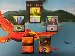 MTG *5 Foil Basic Land Guild Watermark (1 per type)* (NM) Ravnica Launch Party - Image 1
