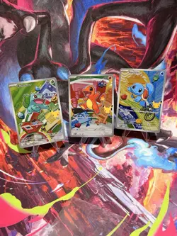 Pokemon TCG First Partner Illustration Collection Series 1 Kanto Starter Set - Image 1