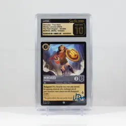 Disney Lorcana Hercules - True Hero #181 Marcel Berg Auto CGC 10 PRISTINE - Image 1