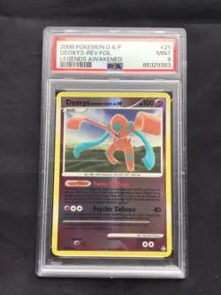 Pokemon Cards: Legends Awakened Reverse Holo: Deoxys 25/146 PSA 9 - Image 1