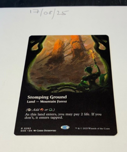 Magic the Gathering MTG Stomping Ground x1 Rare Borderless Card NM/M - Image 1