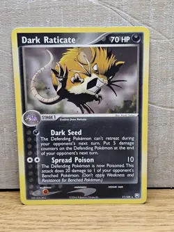 Dark Raticate 17/109 EX Team Rocket Returns Non-Holo Rare Pokemon Card TCG - Image 1