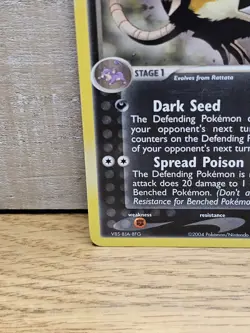 Dark Raticate 17/109 EX Team Rocket Returns Non-Holo Rare Pokemon Card TCG - Image 5