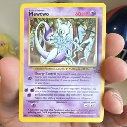 Pokemon Mewtwo Wotc Promo 12/53 Regular Promo 60 HP Basic Card - Image 2