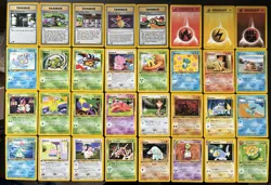 First edition Neo Genesis Pokemon Cards Bundle Mixed Conditions WOTC - Image 2