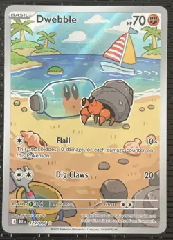 Pokemon TCG Dwebble Card 129/086 Black Bolt Illustration, Rare - Image 1