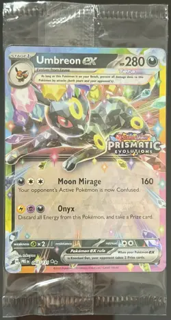 Prismatic Evolutions Promo PRE 060/131 Umbreon ex - Sealed Prismatic Evo Stamp - Image 1