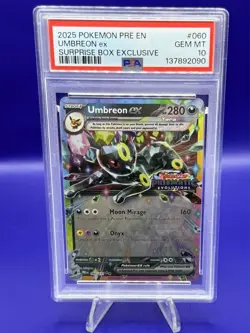 Umbreon ex Prismatic Evolutions Stamp 060/131 PSA 10 Surprise Box Exclusive - Image 1