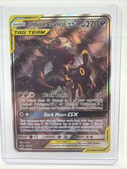 Pokemon TCG Sun & Moon Promo Umbreon & Darkrai GX SM241 TAG TEAM EXCELLENT - Image 1
