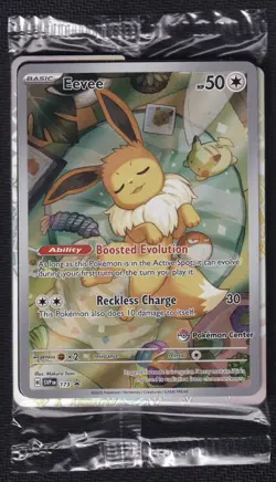 Pokemom Eevee SVP 173 IR Pokemon Center Sealed Prismatic Evolutions - Image 1