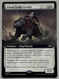 MTG Tarkir: Dragonstorm Commander Ainok Strike Leader Creature RARE REGULAR 0051 - Image 1