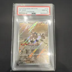 Mr. Mime 179 Illustration Rare Pokemon Scarlet & Violet 151 PSA 10 - Image 1