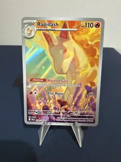 Pokemon TCG - Rapidash - destined Rivals IR ILLUSTRATION RARE - 189/182 - Image 1