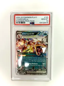 Pokemon Card PSA 10 Charizard ex 125/197 Prize Pack Series Promo OBF - Image 1