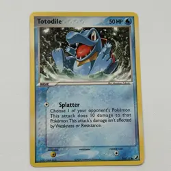 Totodile 78/115 EX Unseen Forces Pokemon TCG 2005 Vintage LP Lightly Played - Image 1