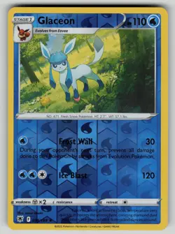 Glaceon 038/189 Rare Astral Radiance Pokemon Reverse Holo NM - Image 1