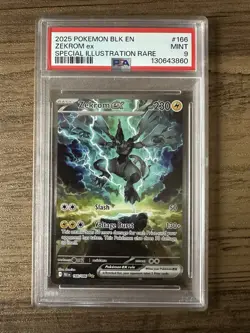 Pokemon TCG Zekrom EX 158/086 Scarlet Violet Black Bolt SIR PSA 9 - Image 1
