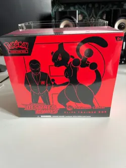 Pokemon Center Destined Rivals Elite Trainer Box ETB Sealed with Acrylic Case - Image 2