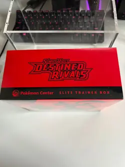 Pokemon Center Destined Rivals Elite Trainer Box ETB Sealed with Acrylic Case - Image 3
