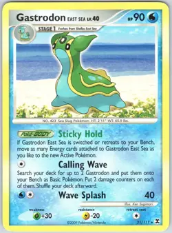Gastrodon East Sea 21/111 Rare Rising Rivals Pokemon NM - Image 1