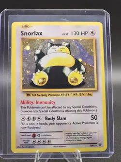 2016 Pokemon XY BLACK STAR PROMOS SNORLAX HOLO RARE XY179 - Image 1