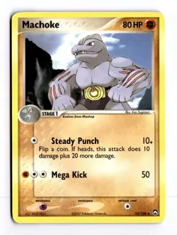 Machoke 33/108 EX Power Keepers Uncommon Pokemon Moderate Play+ - Image 1