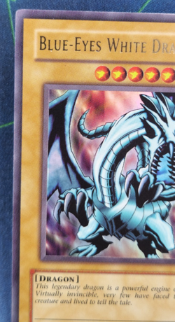 Yu-Gi-Oh Blue-Eyes White Dragon LOB-001 Ultra Rare Unlimited NA Print 2002 NM+ - Image 3