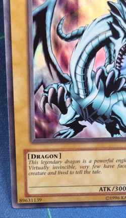 Yu-Gi-Oh Blue-Eyes White Dragon LOB-001 Ultra Rare Unlimited NA Print 2002 NM+ - Image 5