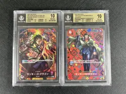 BGS 10 Monkey D. Dragon L OP07-001 & SP OP07-015 Set of Two One Piece Alt - Image 1