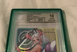 2025 ONE PIECE PROMOS JPN WEEKLY JUMP LECAFIG YAMATO #OP06-022 YAMATO L BGS 10 - Image 2