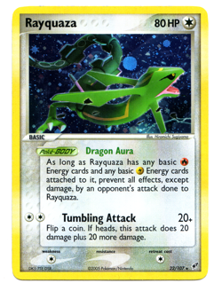 Rayquaza - 22/107 - Pokemon Ex Deoxys Holo Rare Card LP Light Play - Image 1