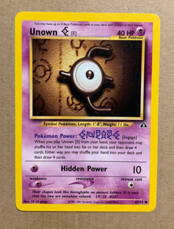Unown [E] 67/75 Neo Discovery - Common Pokemon Card - NM/Mint - Image 1