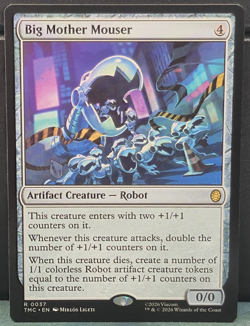 Big Mother Mouser R 0037 Commander TMNT Teenage Mutant Ninja Turtles Card MTG NM - Image 1
