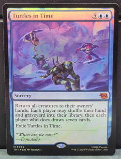 Turtles in Time 55 FOIL TMNT Teenage Mutant Ninja Turtles Card NM MTG Game TCG - Image 1